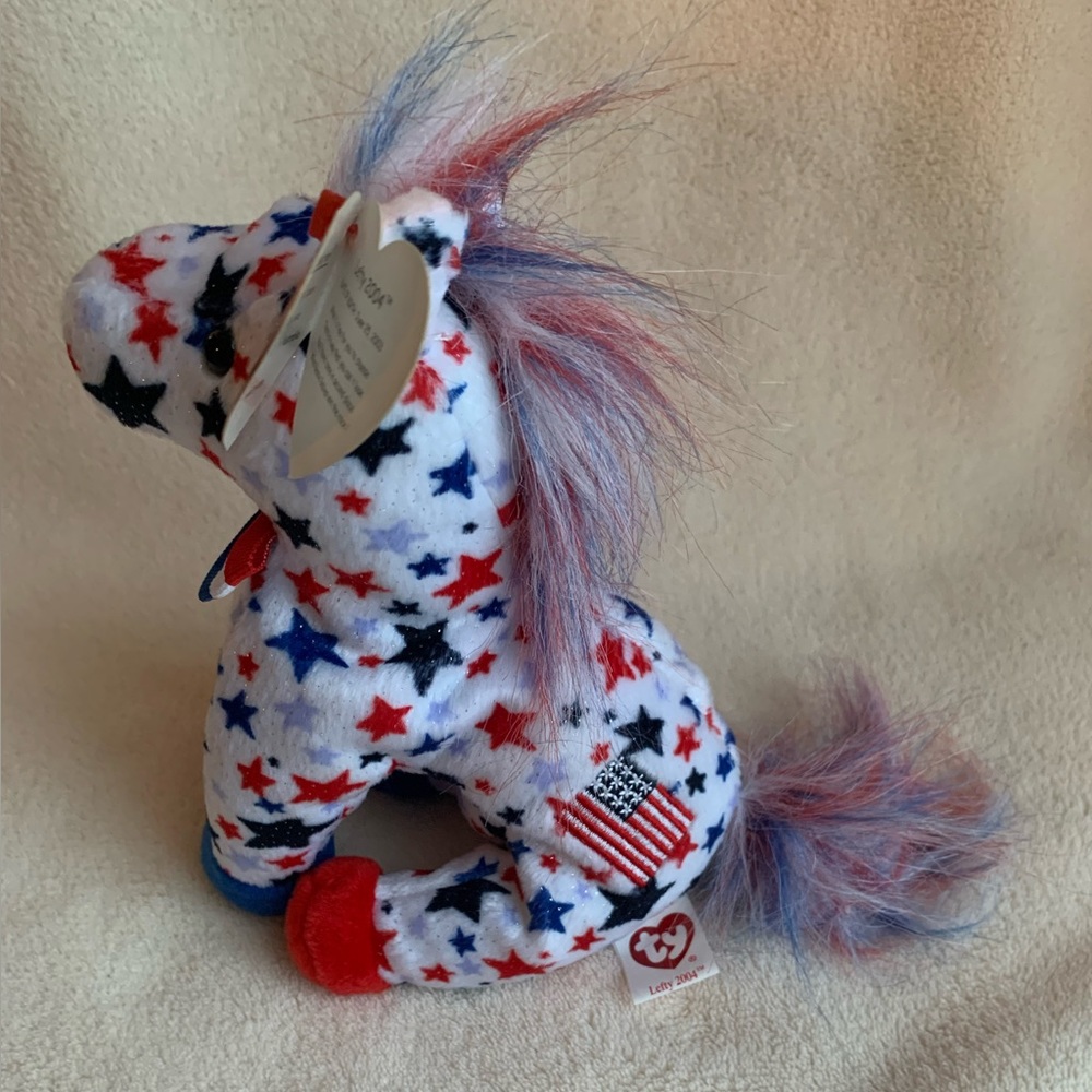 Ty Beanie Baby Lefty 2004 Plush Horse Pony w Original Tags Stuffed Animal Toy